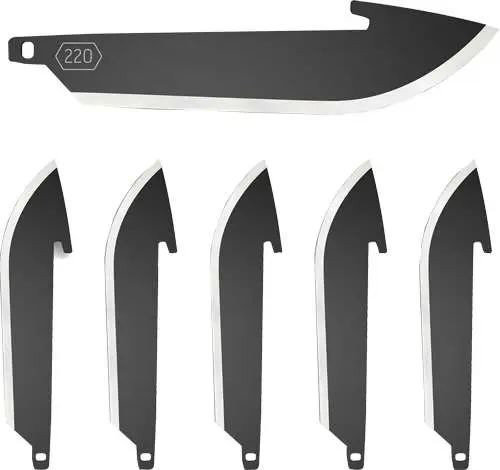 Outdoor Edge Drop Point Replacement Blades Black 2.2 in. 6 pk. Outdoor Edge Drop Point Replacement Blades Black 2.2 in. 6 pk.