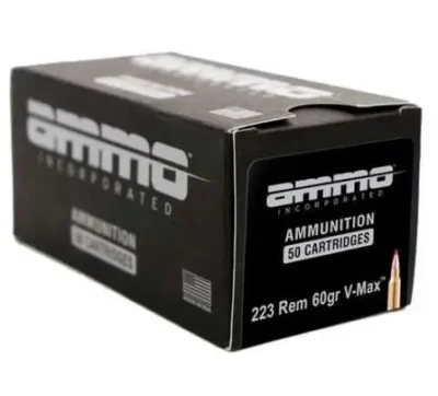 Ammo Inc 223060VMXA20 Jesse James  223 Rem 60 gr V-Max 20 Bx/ 10 Cs