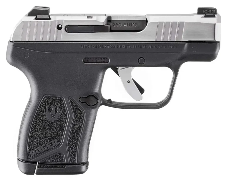 Ruger 13775 LCP Max 75th Anniversary Model Compact Frame 380 ACP 10+1, 2.80″ Black Oxide Steel Barrel, Matte Stainless Steel Serrated Slide, Black Polymer Frame & Nylon Grip