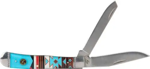 Roper Knife Sunset Series #2 Western Trapper 2 Blade 3.25in Roper Knife Sunset Series #2 Western Trapper 2 Blade 3.25in