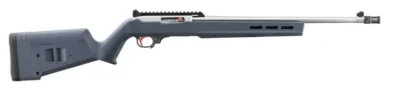 Ruger 31260 10/22 60th Anniversary Collector’s 22 LR 10+1 18.50″ Satin Stainless Steel Threaded Barrel & Receiver, Picatinny Rail, Gray Adjustable Magpul Hunter X-22 Stock