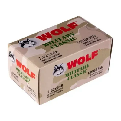 Wolf 7.62x54R 148gr FMJ 20/RD
