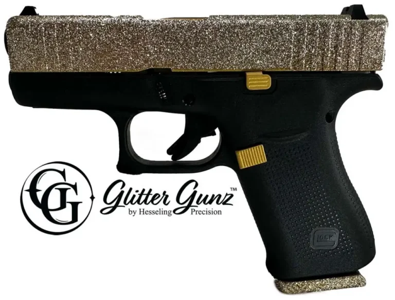 GLOCK 43X 9MM GLITTER GUNZ MIDAS