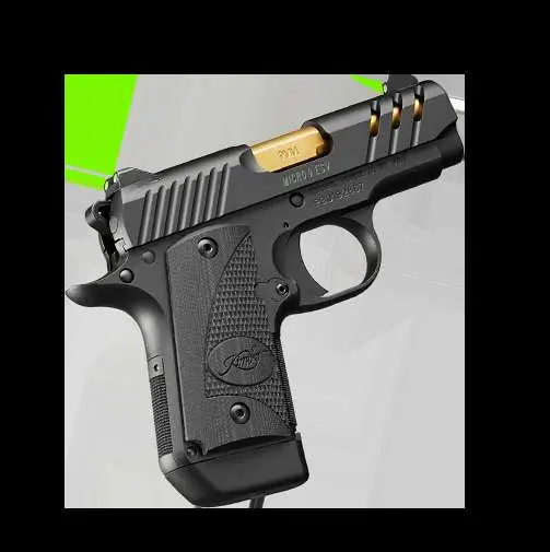 Kimber Micro 9 ESV 9mm Pistol – 7 Rounds, 3.15″ Barrel, Composite Grips, Blue/Black, 3-Dot Sights