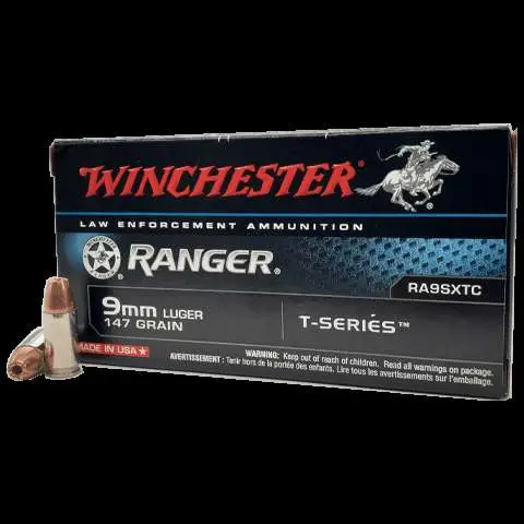 WINCHESTER LAW ENFORCEMENT RANGER STX 9MM 147 GRAIN SUBSONIC JHP 50 ROUND BOX WINCRA9SXT WINCHESTER LAW ENFORCEMENT RANGER STX 9MM 147 GRAIN SUBSONIC JHP 50 ROUND BOX WINCRA9SXT