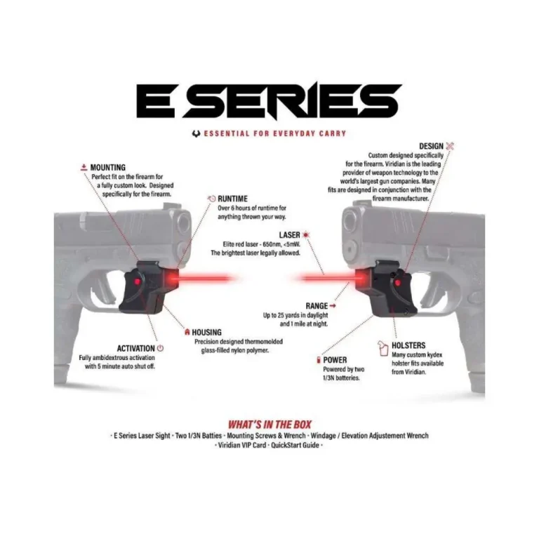Viridian E Series Red Laser Black S&W Shield w/ Kydex Holster IWB RH Viridian E Series Red Laser Black S&W Shield w/ Kydex Holster IWB RH