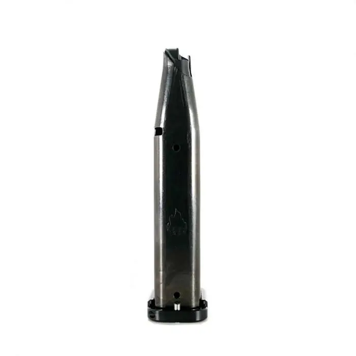 Atlas Gunworks 10rd Mag 9mm/38 Super 140mm DLC Slidelock, Black with black basepad Atlas Gunworks 10rd Mag 9mm/38 Super 140mm DLC Slidelock, Black with black basepad