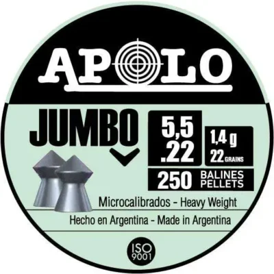 Apolo Jumbo 22gr 5.5mm .22 Caliber 250rd