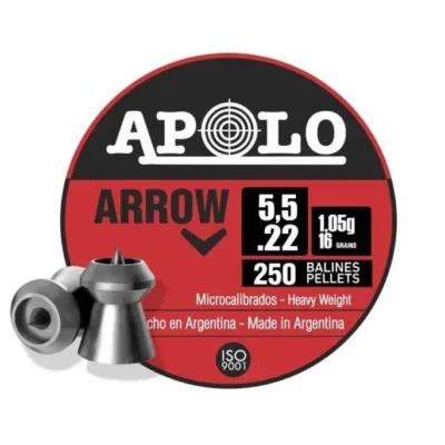 Apolo Arrow 16gr 5.5mm .22 Caliber 250gr