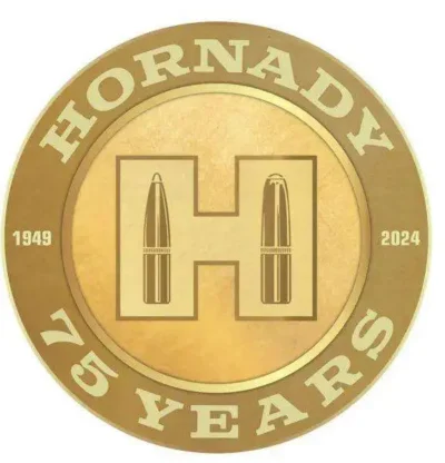 HORNADY 75TH ANNIVERSARY TIN SIGN
