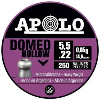 Apolo Domed Hollow 14.6gr 5.5mm .22 Caliber 250rd