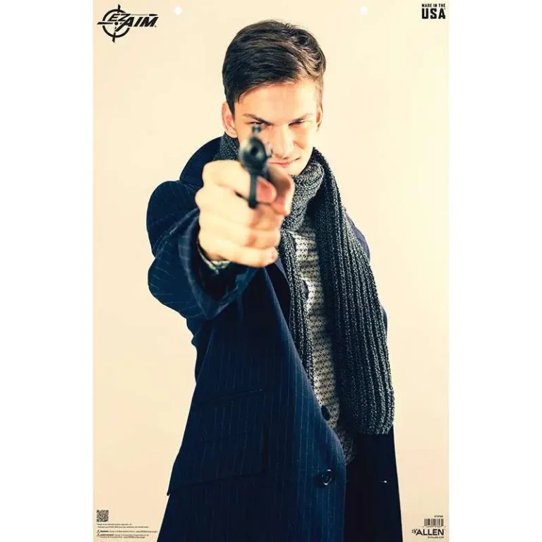EZ AIM 23X35 PAPER TGT PHOTO MALE THREAT 50PK EZ AIM 23X35 PAPER TGT PHOTO MALE THREAT 50PK