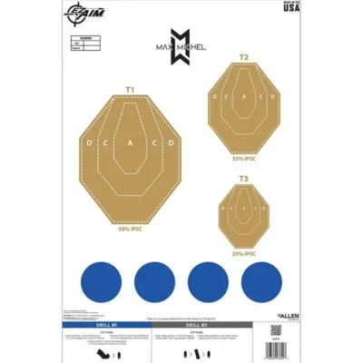 EZ AIM 23X35 PAPER TGT B2 MM TRAINTRGT 50PK