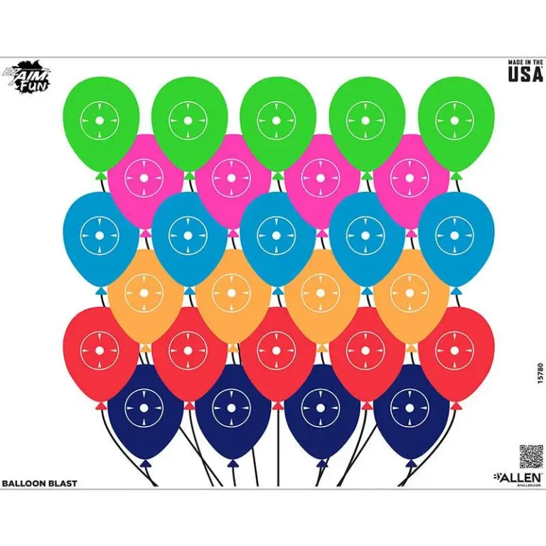 EZ AIM 24X19 PAPER TGT FUN BALLOON 4PK MULTI EZ AIM 24X19 PAPER TGT FUN BALLOON 4PK MULTI