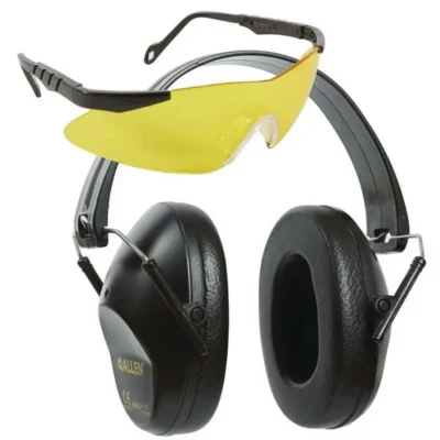 Allen 2316 Reaction Muff & Glasses Combo  26 dB Dark Gray