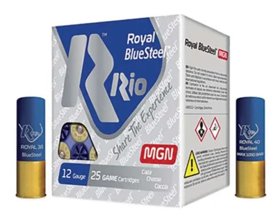 RIO Royal BlueSteel12GA 3″ 1-3/8oz #4 MAX 1300 FPS