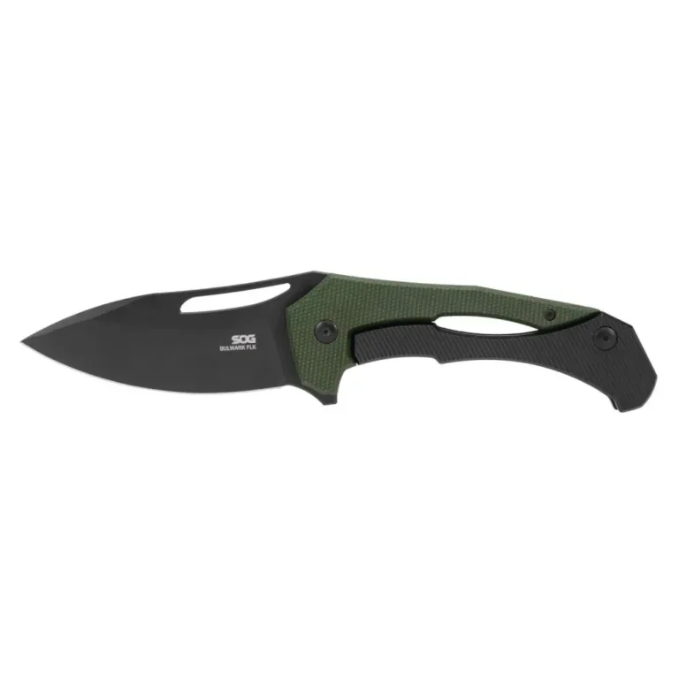 SOG KNIFE 3.7in Blade BULWARK FL / OD GREEN/SATIN PRESENTATION BOX FOLDING SOG KNIFE 3.7in Blade BULWARK FL / OD GREEN/SATIN PRESENTATION BOX FOLDING