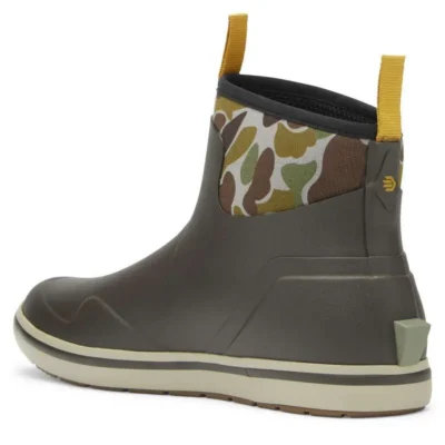 LaCrosse Mens Alpha Deck Boot 6″ Black Olive/Camo Size 12