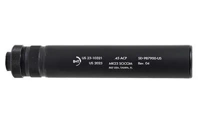 B&T MK23 SOCOM SUPPRESSOR 45ACP BLK B&T MK23 SOCOM SUPPRESSOR 45ACP BLK