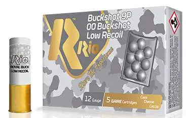 Rio Ammunition RB12925 Royal Buck 12 Gauge 2.75″ 9 Pellets 00 Buck Shot 25 Bx/ Rio Ammunition RB12925 Royal Buck 12 Gauge 2.75″ 9 Pellets 00 Buck Shot 25 Bx/