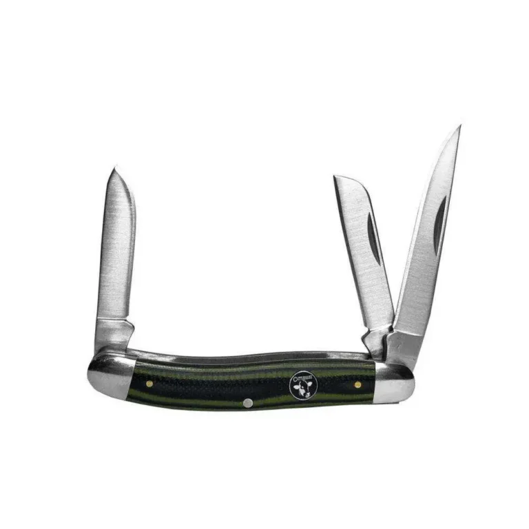 Cattleman Knife Cowhand Stockman – Green- 3 Blade (2.5in / 3.5in)