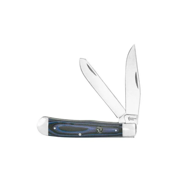 Cattleman Knife Cowhand Trapper – Blue – 2 Blade (4.125in / 3.25in)