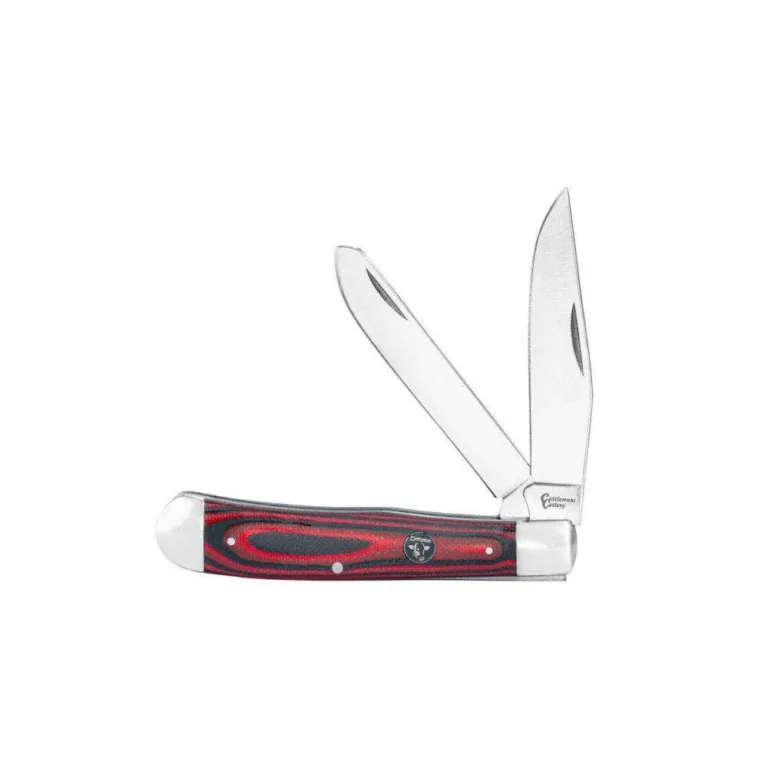 Cattleman Knife Cowhand Trapper- Red- 2 Blade (4.125in / 3.25in)