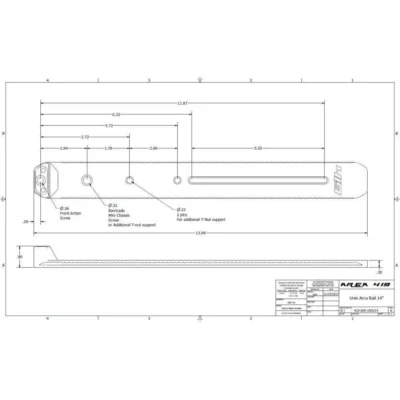 Area419 ARCALOCK 12” Universal Barricade Rail Kit w/t Clamp
