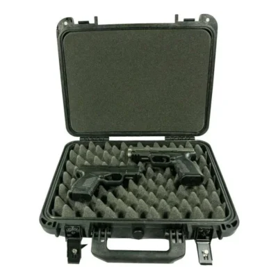 BOYT H15 COMPACT DBL HANDGUN/ACC HARD CASE�BLK 15″