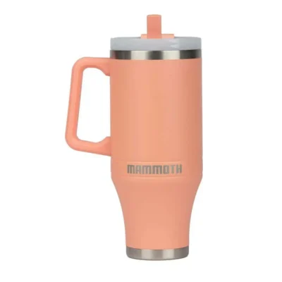 Mammoth Ascent 40 oz Tumbler with handle and straw –  Coral
