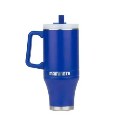 Mammoth Ascent 40 oz Tumbler with handle and straw – Royal Blue