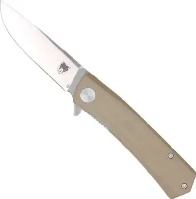 CobraTec Serpent Folder Knife Folding Blade Tan