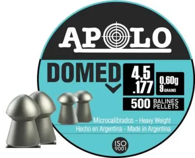 Apolo Domed 9gr 4.5mm .177 Caliber 500rd
