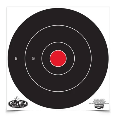 BC DIRTY BIRD 12in BULL’S-EYE TARGET – 100 SHEETS