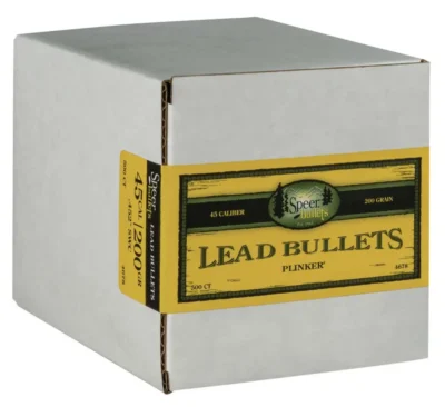 Speer Bullets 4678 Handgun 45 Caliber .452 200 GR Lead Semi Wadcutter (LSWC) 500