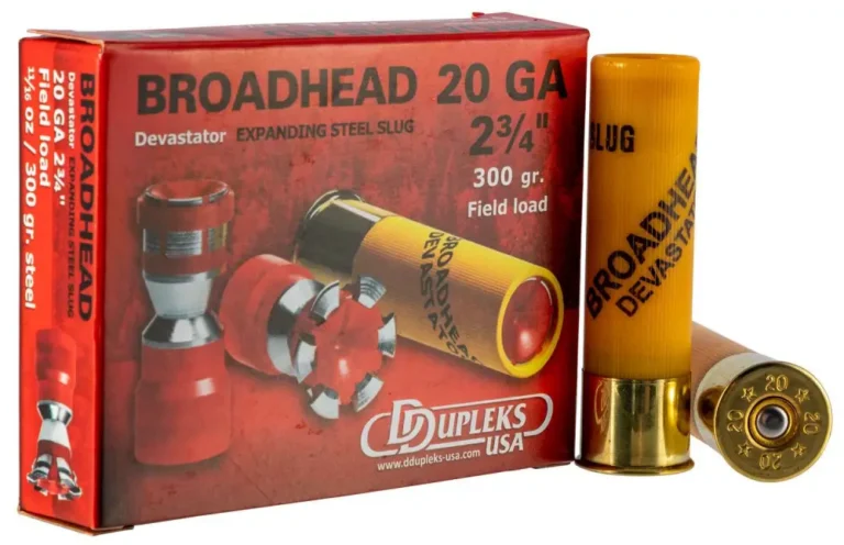DDupleks USA 20D20 Broadhead Devastator 20 Gauge 2.75″ 11/16 oz 5 Bx/ 50 Cs