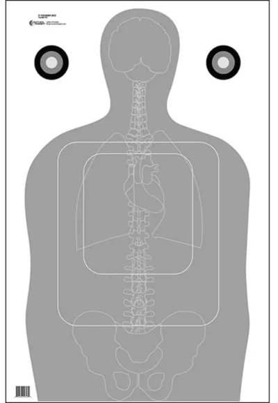 ACTION TARGET INC FTQ15ANTAV2100 TQ-15 Qualification Target Paper 23″ x 35″ Silh