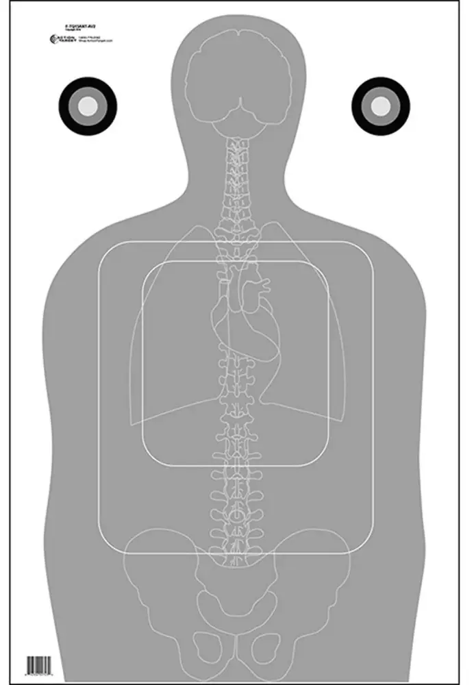ACTION TARGET INC FTQ15ANTAV2100 TQ-15 Qualification Target Paper 23″ x 35″ Silh