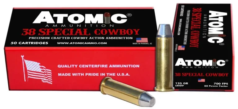 Atomic 451 Cowboy Action 38 Special 125 gr Lead Round Nose Flat Point (LRNFP) 5 Atomic 451 Cowboy Action 38 Special 125 gr Lead Round Nose Flat Point (LRNFP) 5