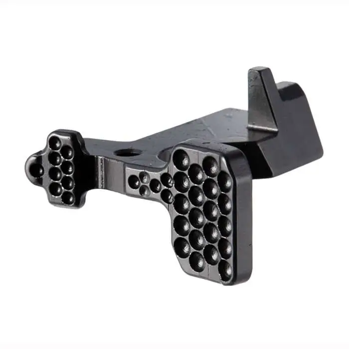 AR-15 BOLT CATCH ABC/R V3 5.56MM AR-15 ABC/R V3 BOLT CATCH REARWARD BIAS DIMPLED BLACK