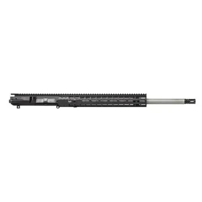 M5E1 Complete Upper, 22″ 6.5 Creedmoor SS Fluted Barrel, EM-15 HG – Anodized Black