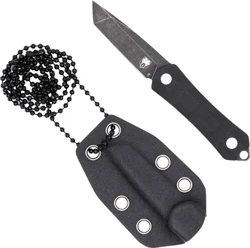 CobraTec Guardian Neck Knife Tanto Blade Small Black