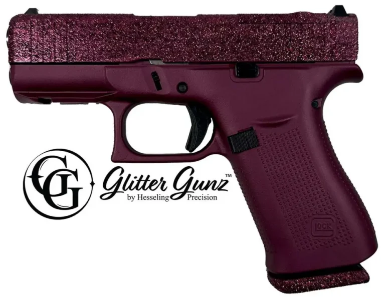 GLOCK 43X MOS 9MM 3.41 GLITTER GUNZ BLK CHERRY GLOCK 43X MOS 9MM 3.41 GLITTER GUNZ BLK CHERRY