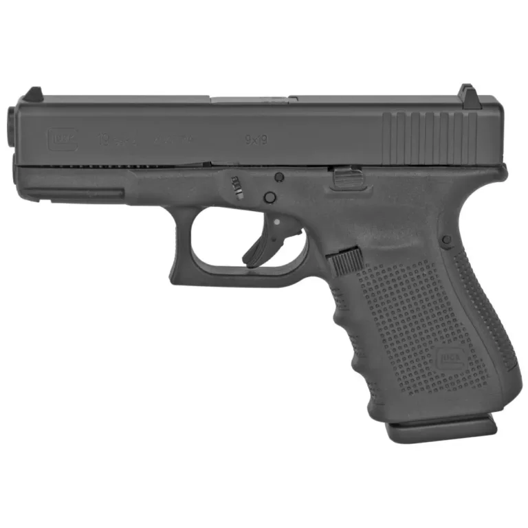 Glock UG1950203 G19 Gen 4 Compact 9mm Luger 4.01″ 15+1 Black Black Interchangeab Glock UG1950203 G19 Gen 4 Compact 9mm Luger 4.01″ 15+1 Black Black Interchangeab