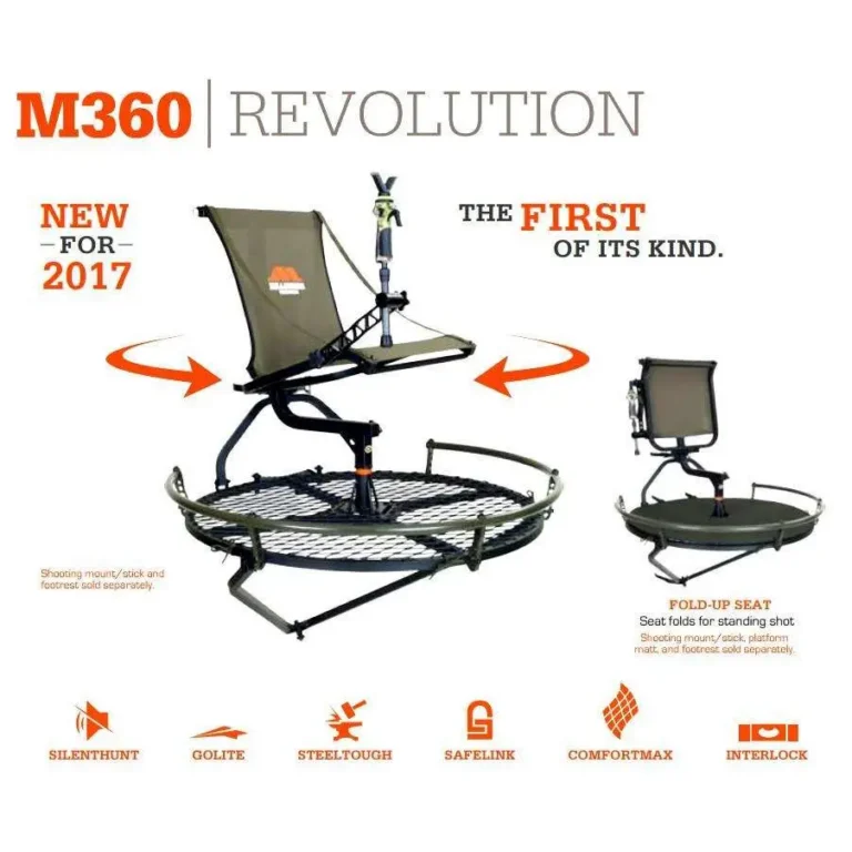 Revolution Hang On Stand Includes Safe-Link 35′ Safety Line Revolution Hang On Stand Includes Safe-Link 35′ Safety Line