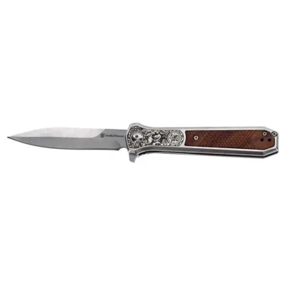 S&W KT Unwavered Spring Assist Folding Dagger – Box 3.5” Blade