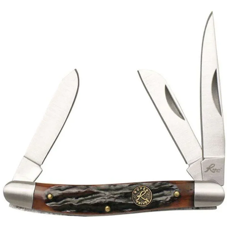 Roper Knife Stockman Chaparral Series – Brown bone 3 Blades 2.5in Roper Knife Stockman Chaparral Series – Brown bone 3 Blades 2.5in