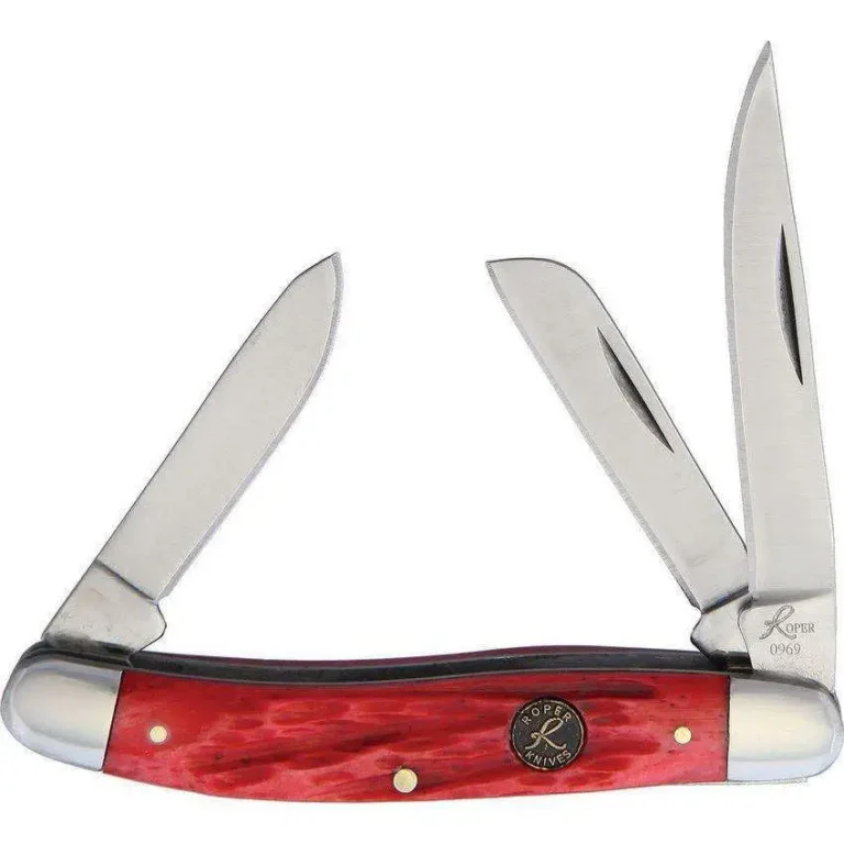 Roper Knife Stockman Chaparral Series – Red bone – 3 Blades 2.5in Roper Knife Stockman Chaparral Series – Red bone – 3 Blades 2.5in
