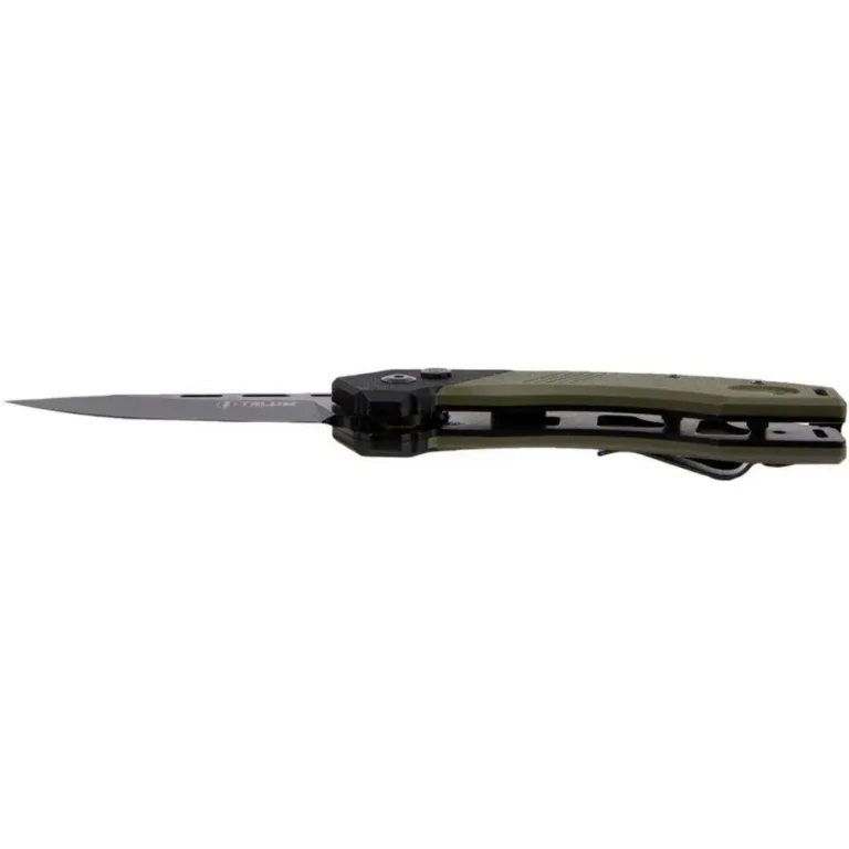 Telum Tactical Knife Scorch Dark Green Automatic 3.5in D2 Blade Telum Tactical Knife Scorch Dark Green Automatic 3.5in D2 Blade