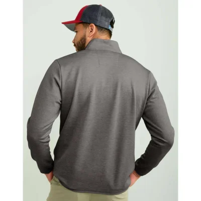 HUK COLD FRONT 1/4 ZIP VOLC ASH HTHR XXL
